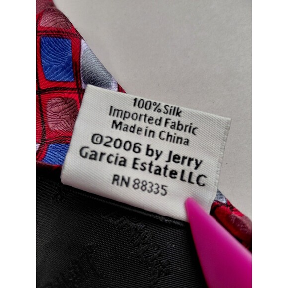 J. Garcia Limited Edition Facets II Silk Tie Jewel Toned 3.75"x 58" - Picture 5 of 8